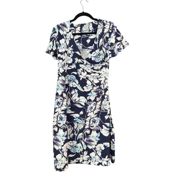Soft Surroundings Shapely Anywhere Dress PM Short Sleeve Cotton Spandex Soft - Picture 1 of 9